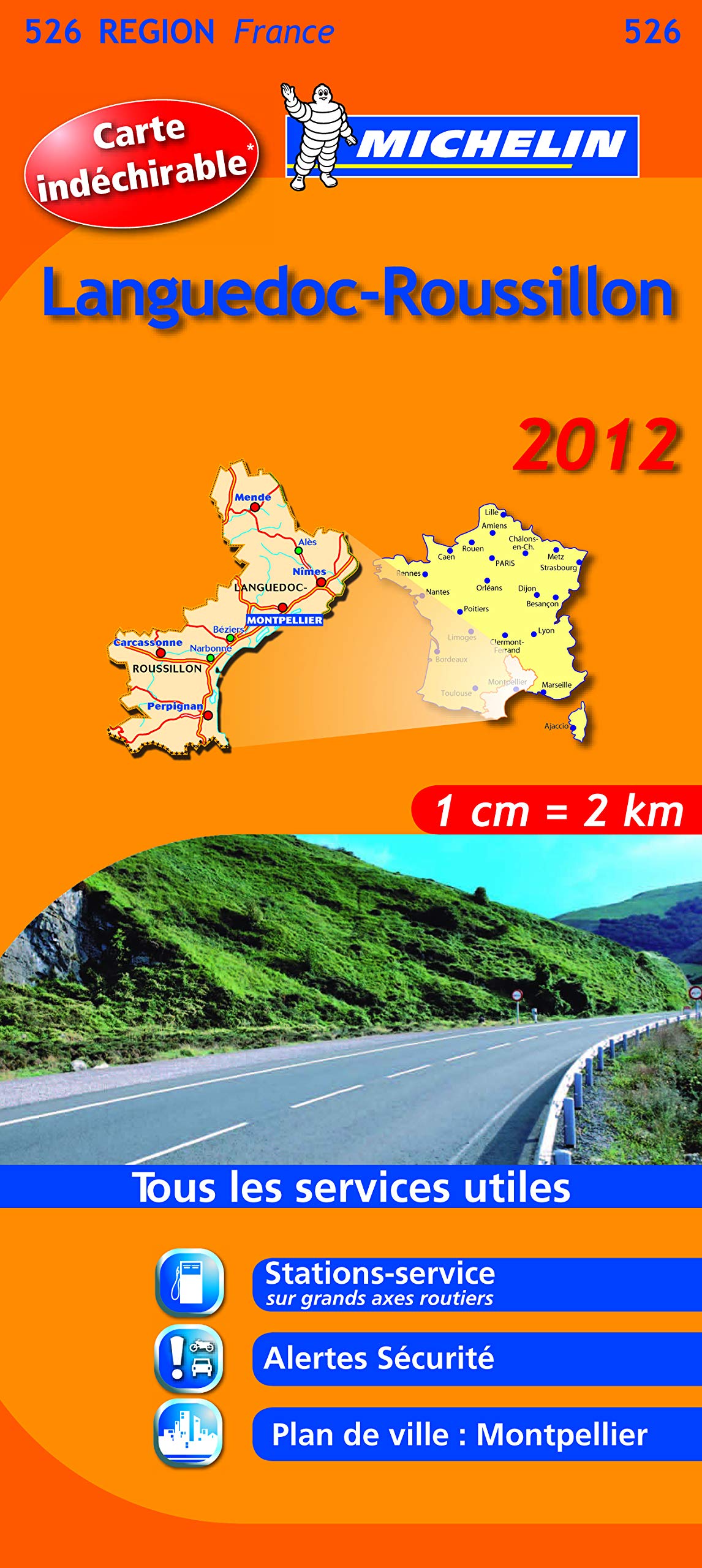 Carte REGION Languedoc-Roussillon 2012 book