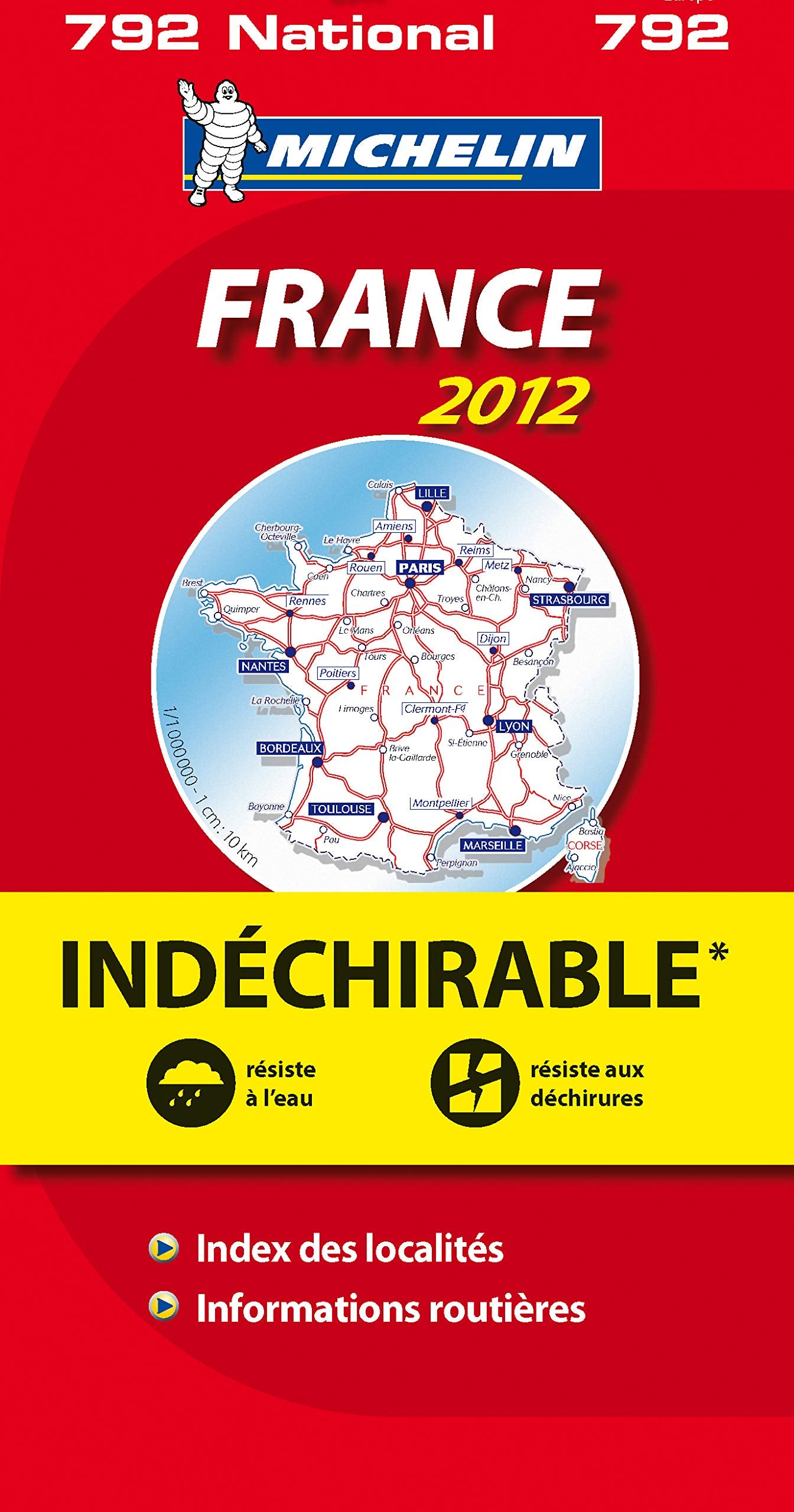 Carte NATIONAL indéchirable - France 2012 book