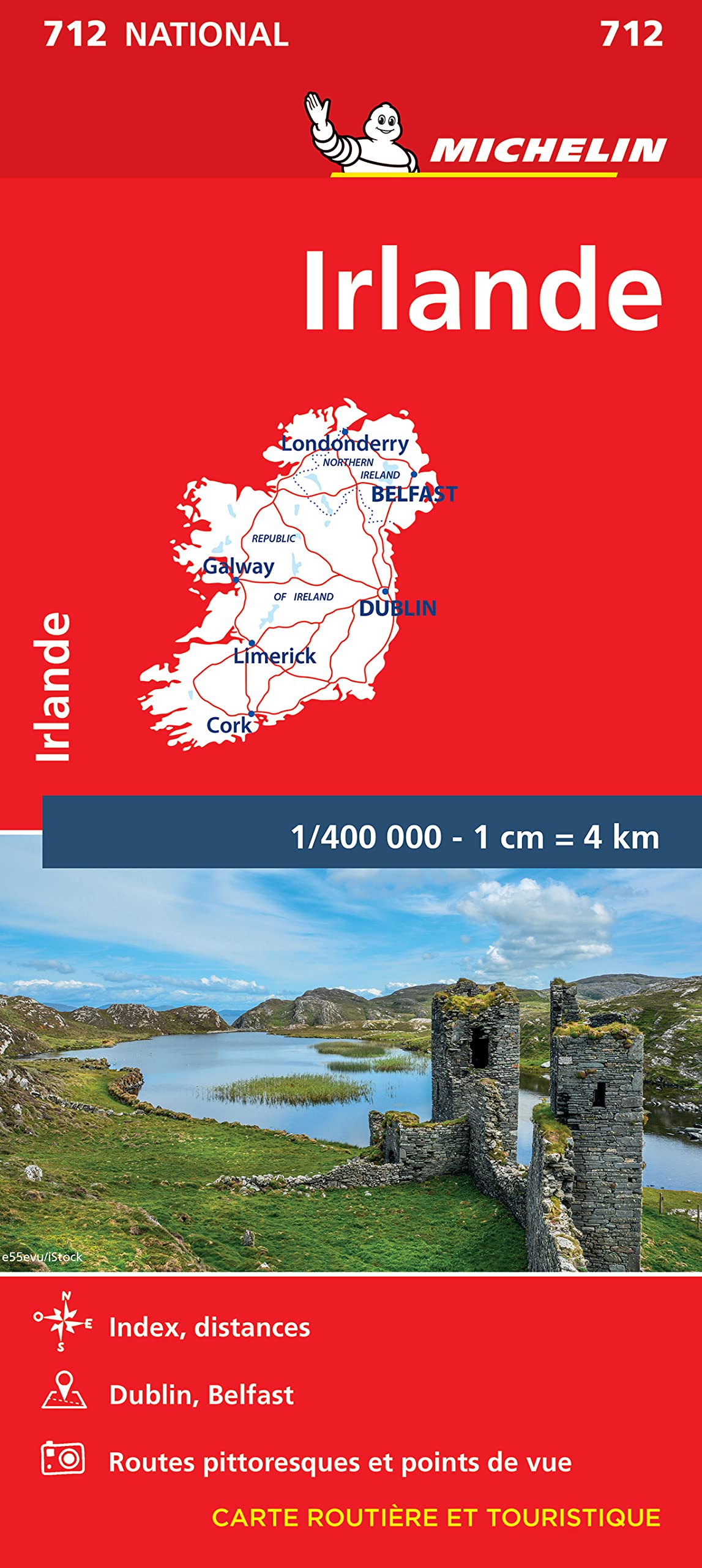 Ireland (712): Wegenkaart Schaal 1 : 400.000 (National, Band 712) Leisure, Home & Garden