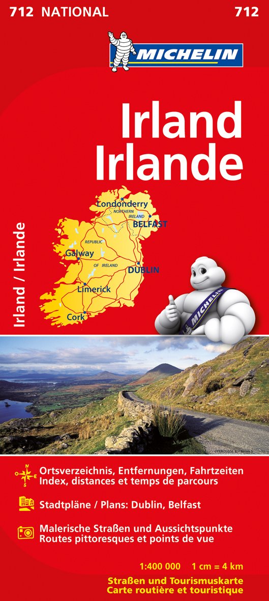 Michelin Nationalkarte Irland 1 : 400 000 book