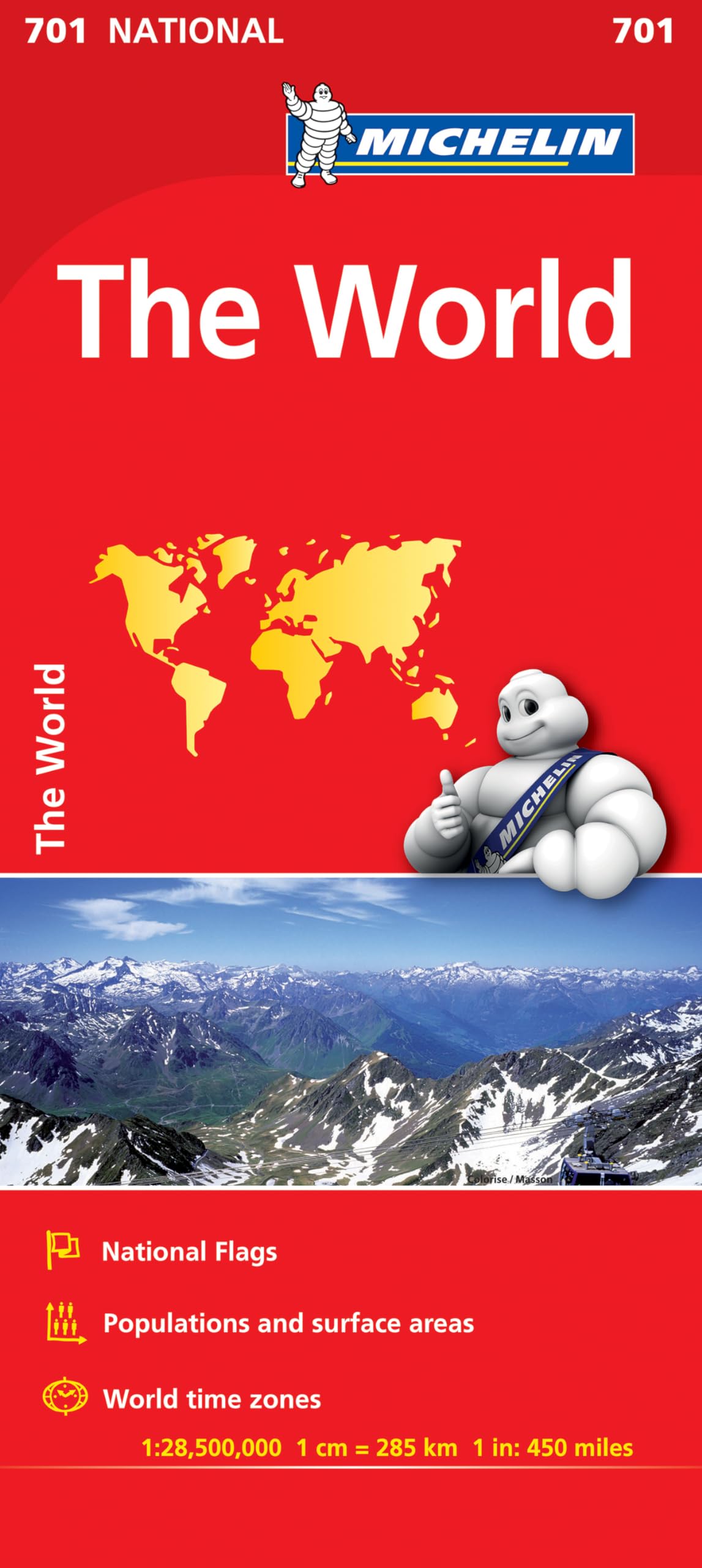 The World - Michelin National Map 701 (Michelin National Maps) Leisure, Home & Garden