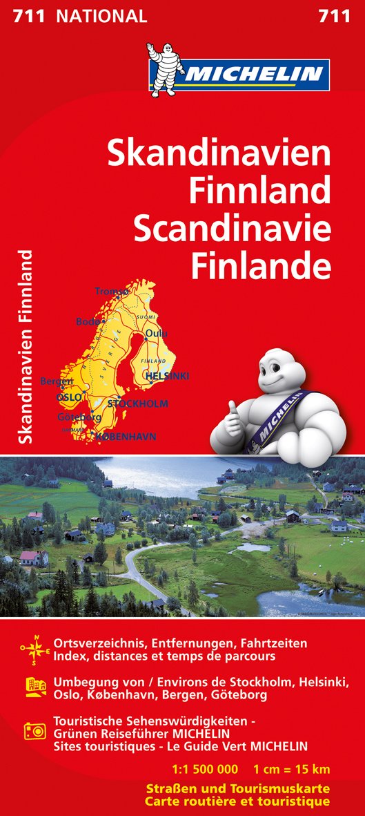Skandinavien - Finnland 1 : 1 500 000 Nationalkarte Leisure, Home & Garden