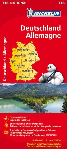 Michelin Deutschland: Straßen- und Tourismuskarte (MICHELIN Nationalkarten, Band 718) Leisure, Home & Garden