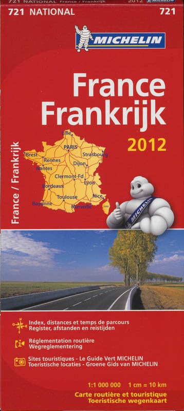FRANCE FRANKRIJK 11721 CARTE ' NATIONAL ' 2012 MICHELIN KAART book