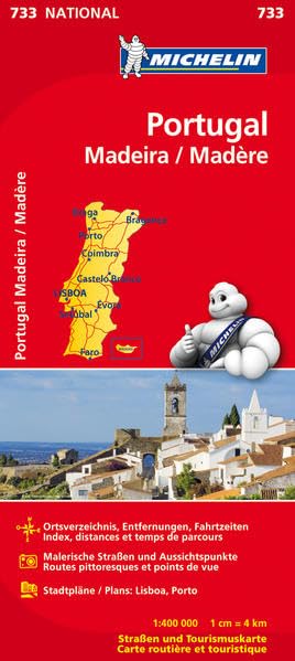 Michelin Portugal Madeira: Straßen- und Tourismuskarte (MICHELIN Nationalkarten, Band 733) Leisure, Home & Garden