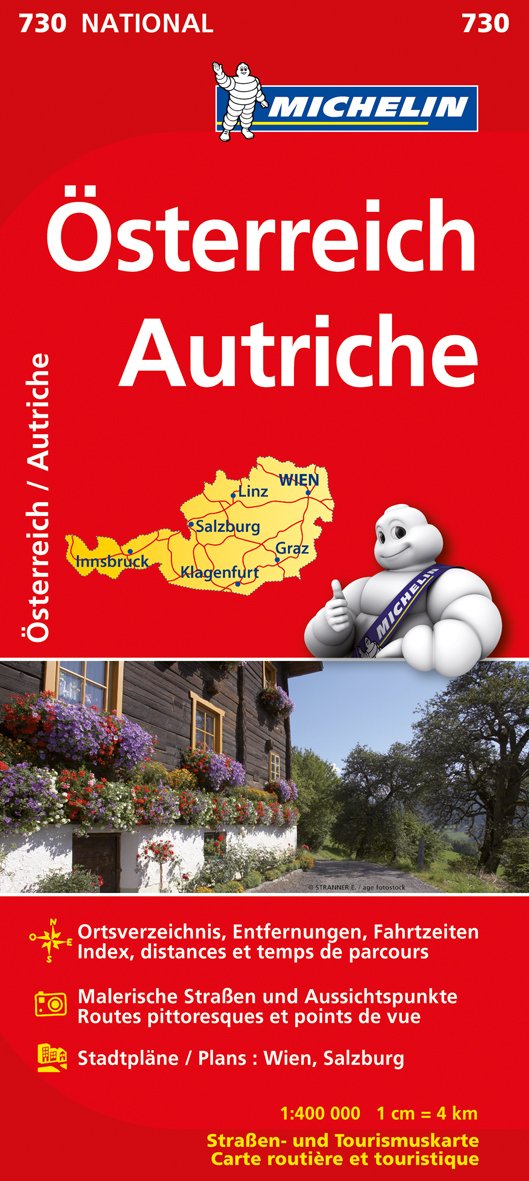Michelin Nationalkarte Österreich 1 : 400 000 Leisure, Home & Garden
