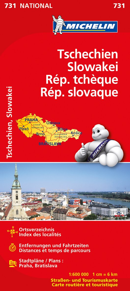 Tschechien / Slowakei 1 : 600 000 Nationalkarte Leisure, Home & Garden