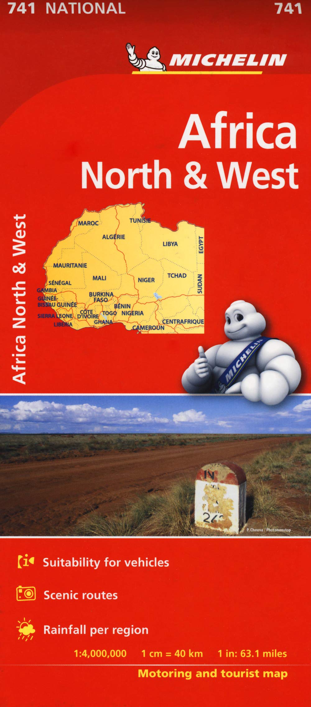 Africa North & West - Michelin National Map 741: Map (Michelin National Maps, Band 741) Leisure, Home & Garden