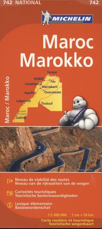 MOROCCO 11742 CARTE ' NATIONAL ' MICHELIN KAART (KAARTEN/CARTES MICHELIN) Leisure, Home & Garden