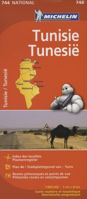 TUNISIA 11744 CARTE ' NATIONAL ' MICHELIN KAART book