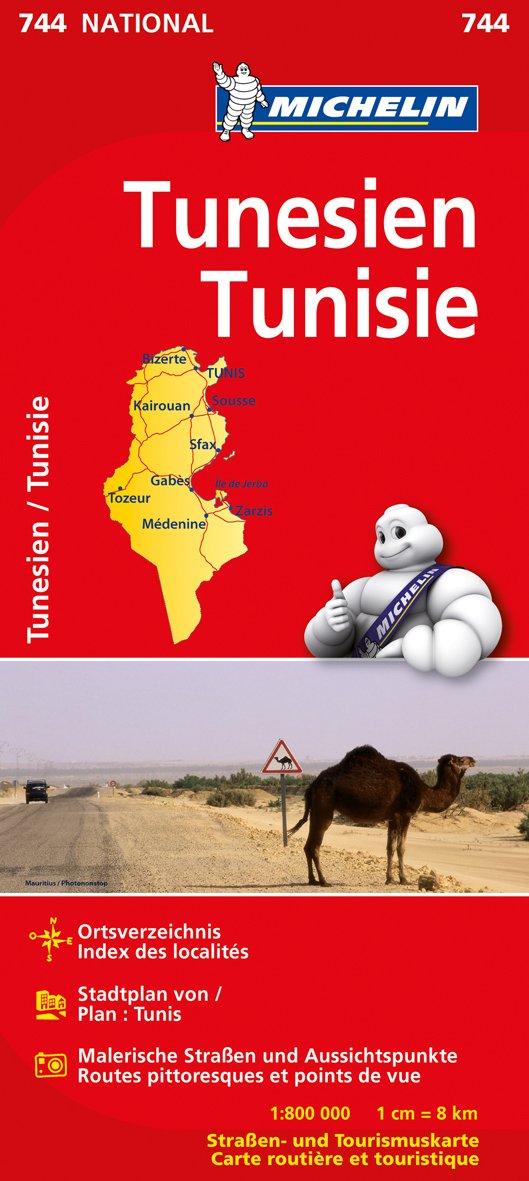 Michelin Nationalkarte Tunesien 1 : 800 000 Leisure, Home & Garden