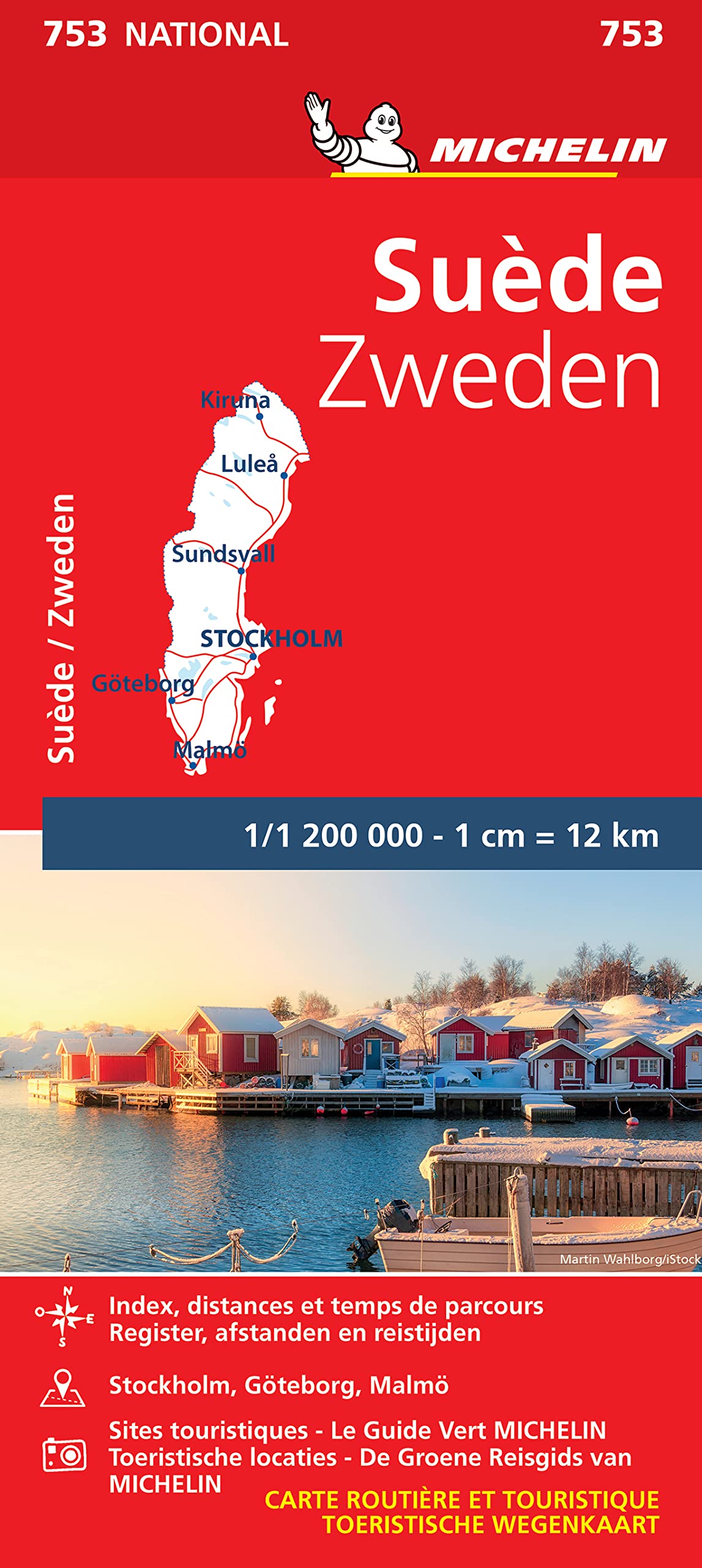 Carte NATIONAL 753 Suede (Zweden) book