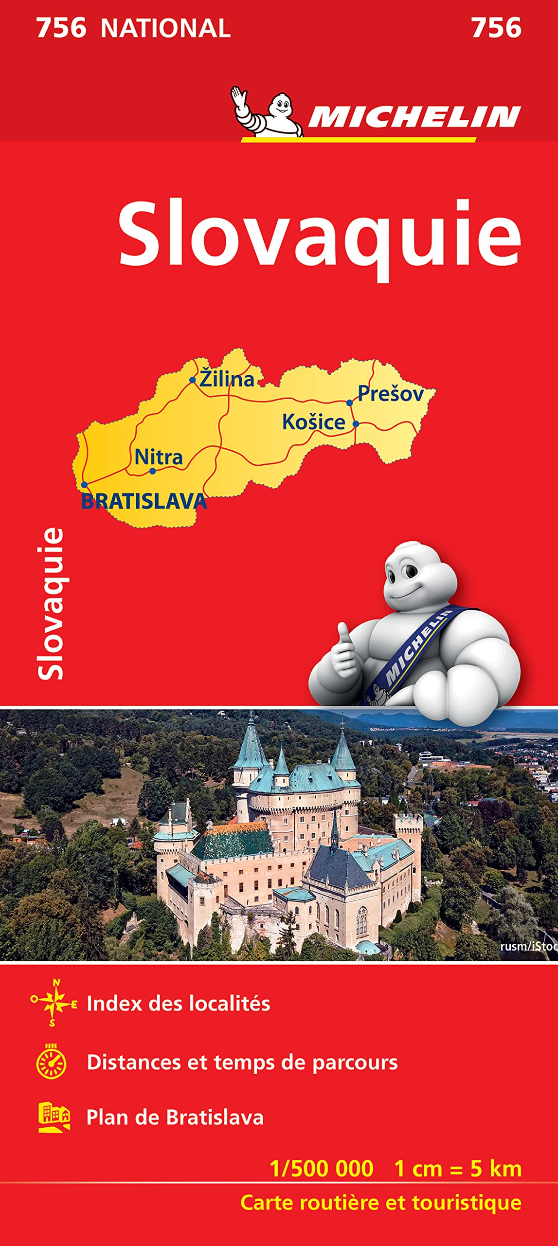 REP. SLOVAQUE 11756 CARTE NATIONAL MICHELIN KAART Leisure, Home & Garden