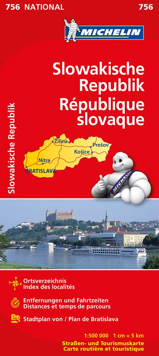 Michelin Slowakische Republik: Straßen- und Tourismuskarte (MICHELIN Nationalkarten, Band 756) Leisure, Home & Garden