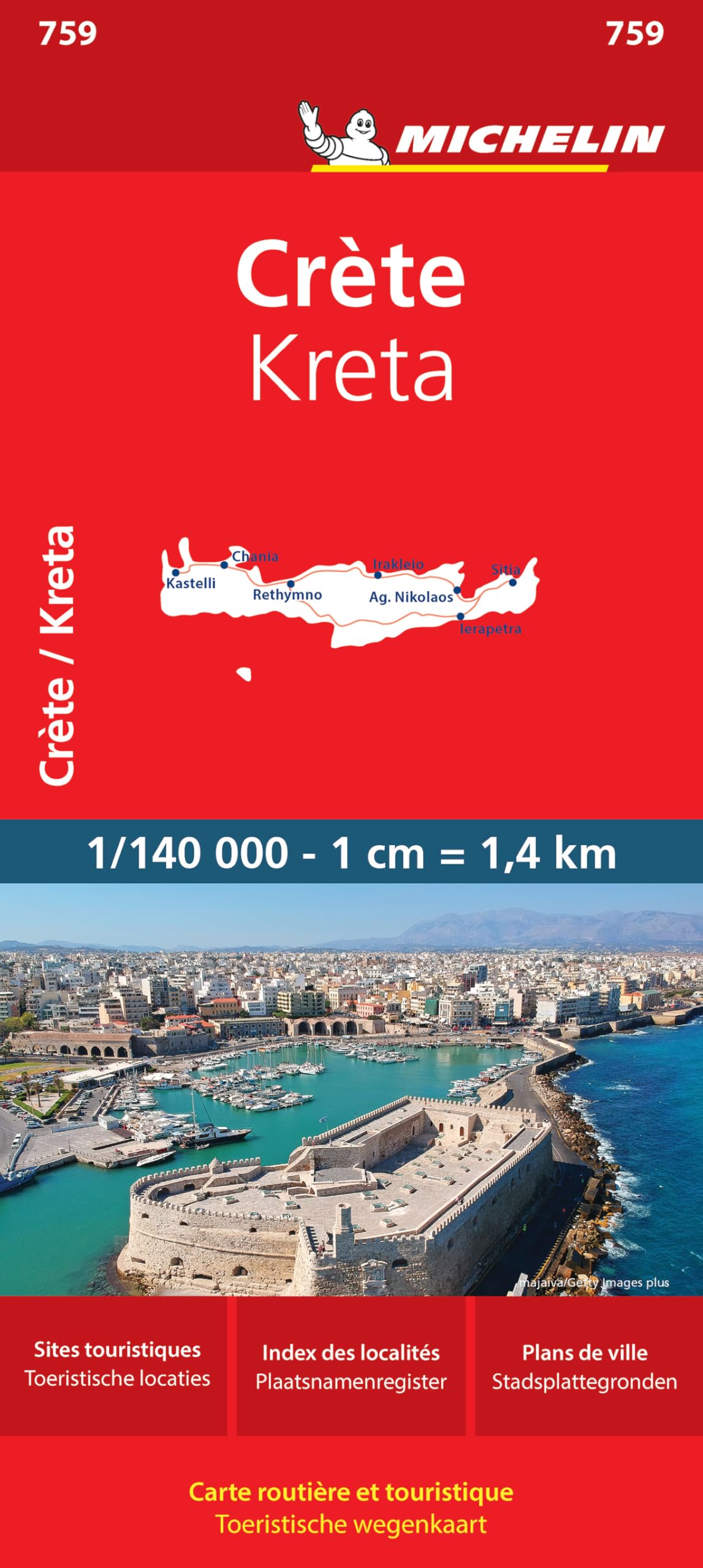 Crete (759): Wegenkaart Schaal 1 : 140.000 (National, Band 759) Leisure, Home & Garden