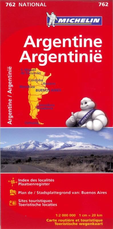 ARGENTINE ARGENTINIË 11762 CARTE ' NATIONAL ' MICHELIN KAART book