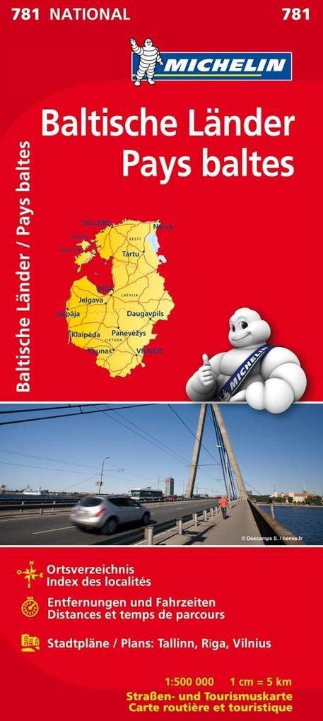 Michelin Baltische Länder (Estland, Lettland und Litauen) 1 : 500 000 Leisure, Home & Garden