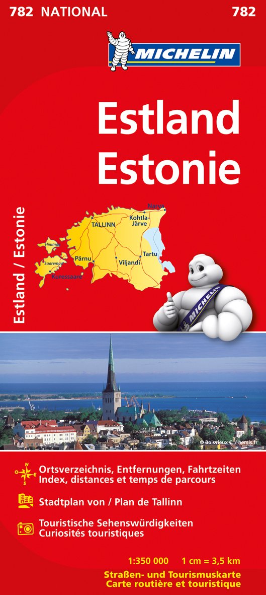 Michelin Estland: Straßen- und Tourismuskarte 1:350.000 (MICHELIN Nationalkarten, Band 782) Leisure, Home & Garden