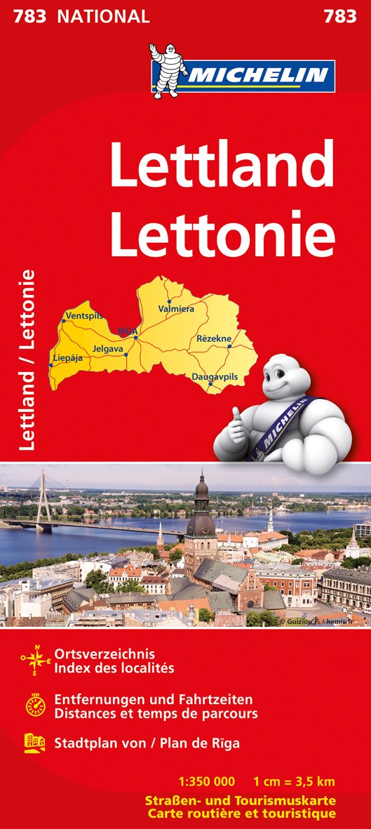 Michelin Lettland: Straßen- und Tourismuskarte 1:350.000 (MICHELIN Nationalkarten, Band 783) Leisure, Home & Garden