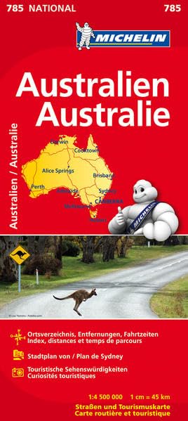 Nationalkarte Australien 1 : 4 000 000 Leisure, Home & Garden