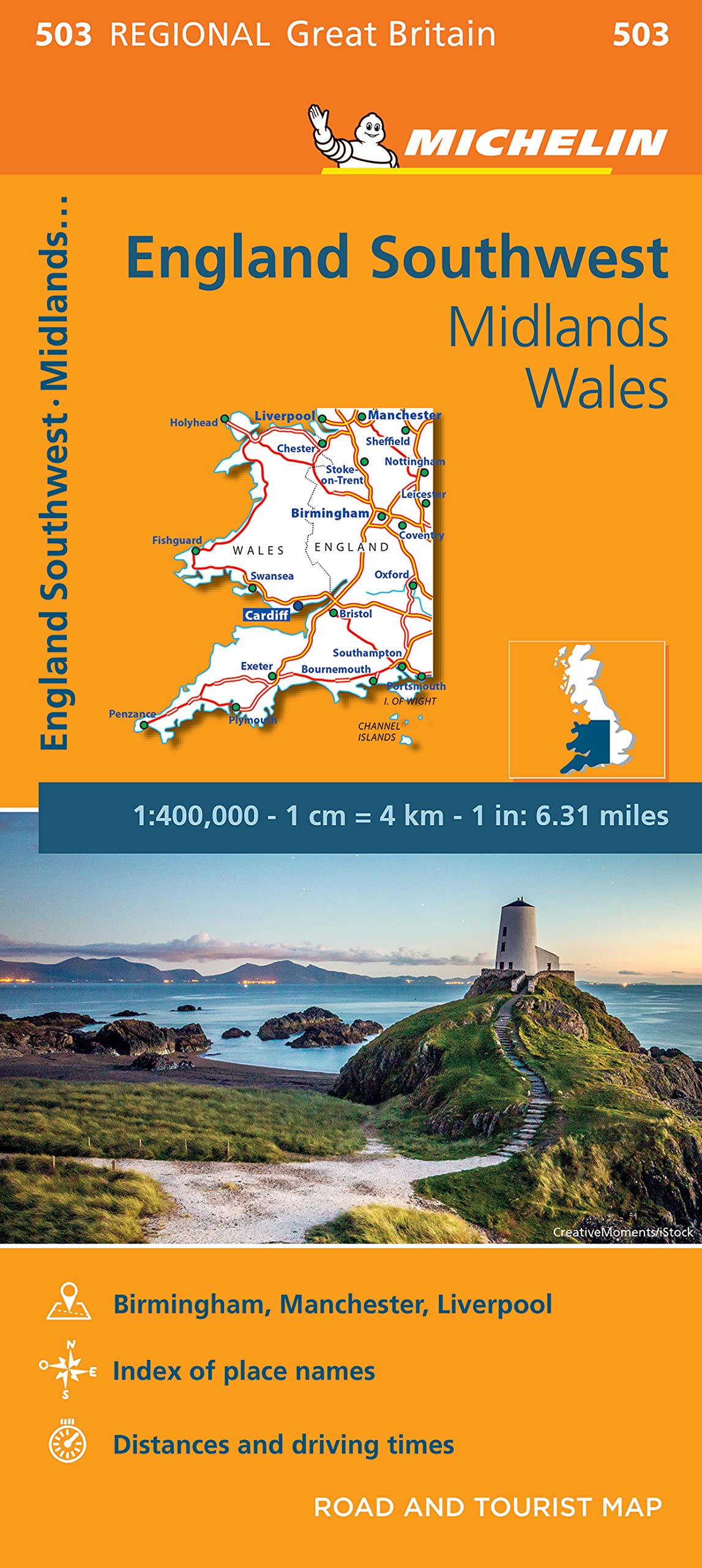 Michelin England Southwest, Midlands, Wales / Michelin Angleterre Sud-Ouest, Midlands, Pays de Galles: 503 Regional Great Britain. book