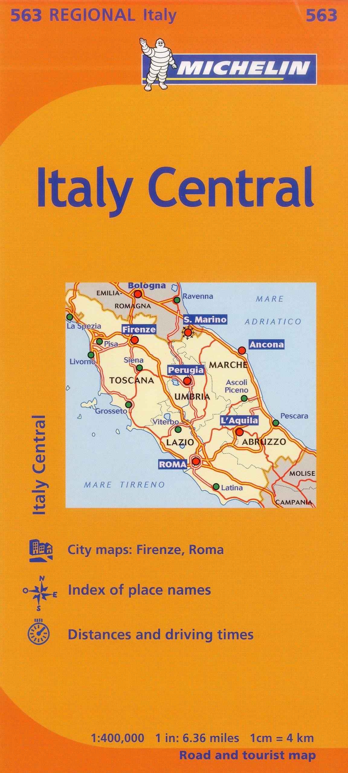 Michelin Italy: Central Map 563 book