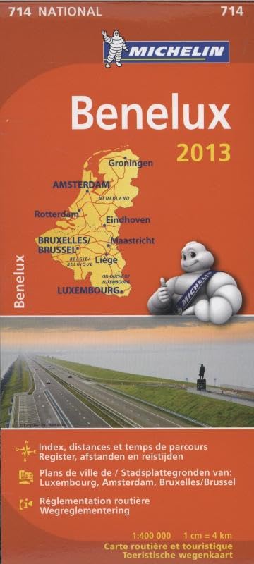 BENELUX 11714 CARTE ' NATIONAL ' 2013 MICHELIN KAART book