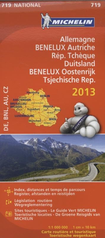 ALLEMAGNE AUTRICHE BENELUX DUITSLAND OOSTENRIJK 11719 CARTE ' NATIONAL ' 2013 MICHELIN KAART book