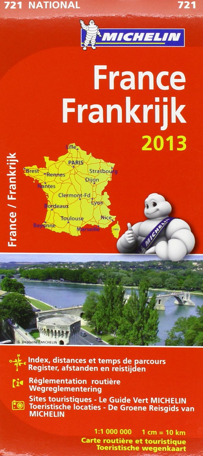 FRANCE FRANKRIJK 11721 CARTE ' NATIONAL ' 2013 MICHELIN KAART book