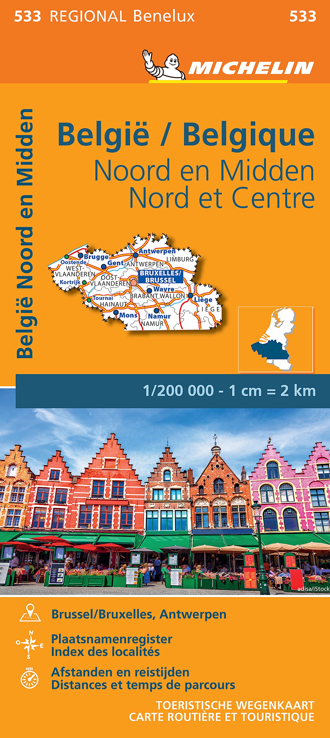 Carte Régionale België/Belgique: Noord en Midden / Nord et Centre book