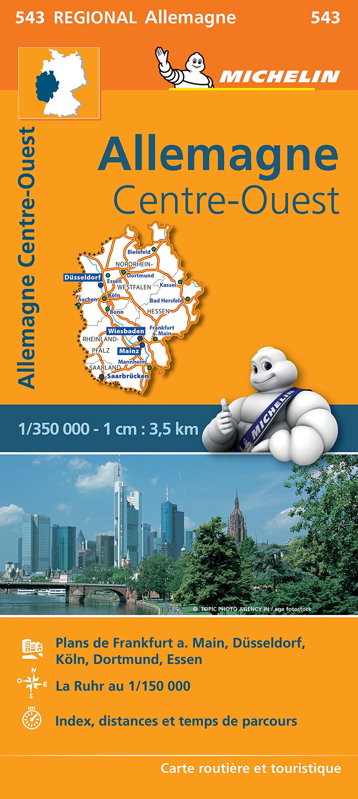Carte Régionale Allemagne: Centre-Ouest book