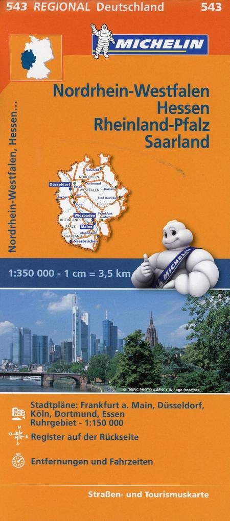 Michelin Regionalkarte Nordrhein-Westfalen / Hessen / Rheinland-Pfalz / Saarland 1 : 350 000 Leisure, Home & Garden