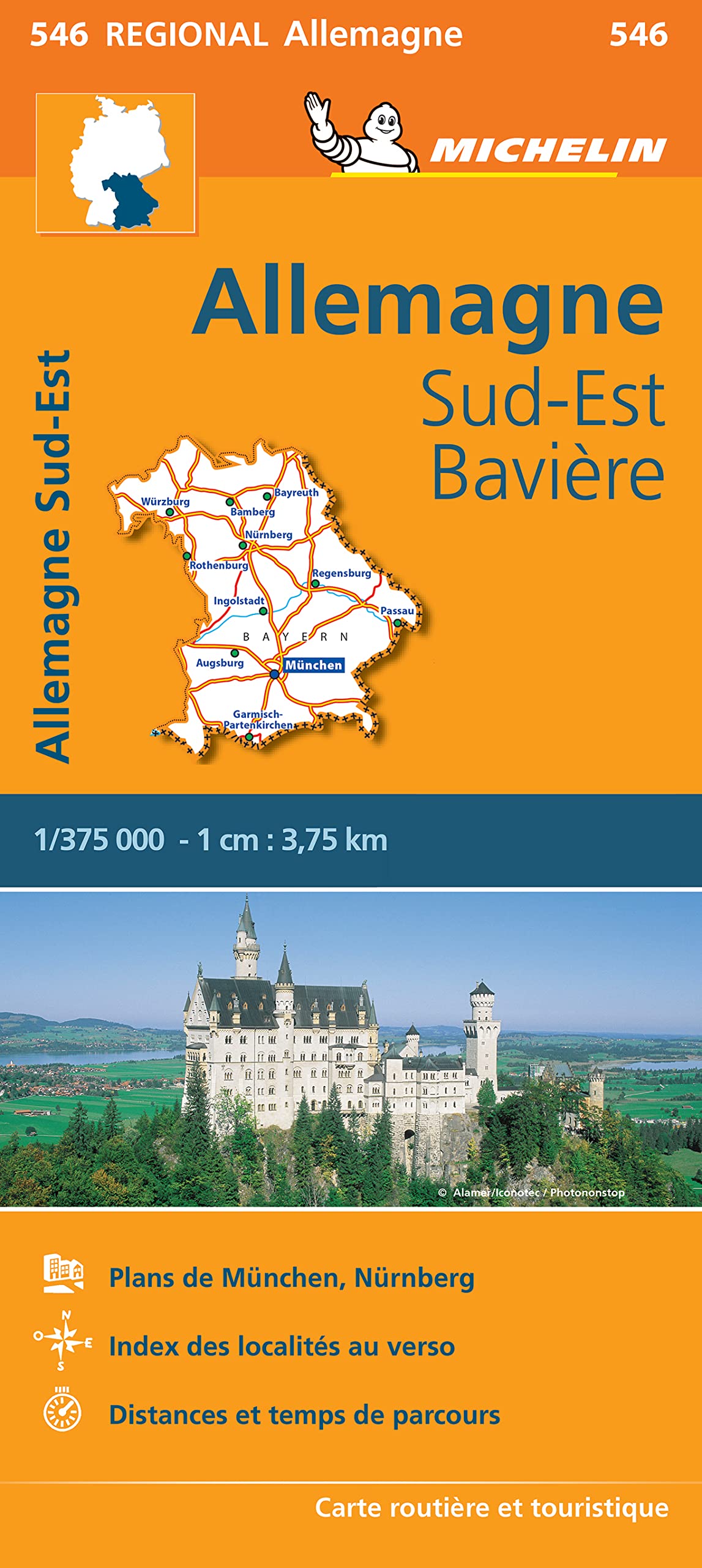 Michelin Wegenkaart 546 Duitsland Zuidoost - Beieren: Wegenkaart Schaal 1 : 375.000 Leisure, Home & Garden