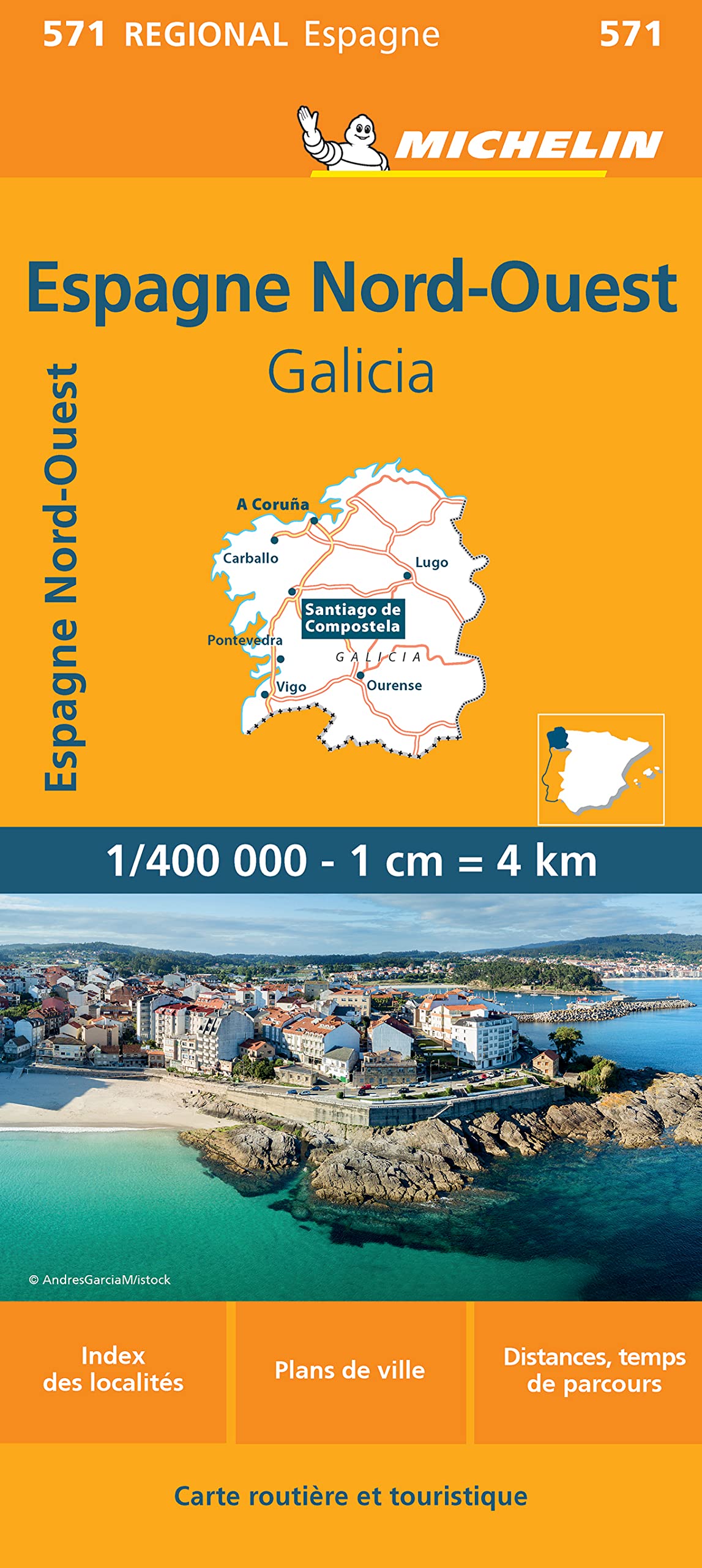 Galicia (571): Galicia : carte routière et touristique (Michelin régional, 571, Band 571) Leisure, Home & Garden