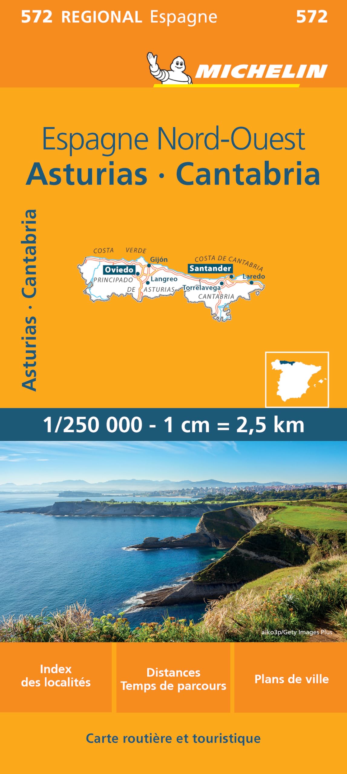 Asturias / Cantabria (572): Wegenkaart Schaal 1 : 250.000 (Regionale kaarten Michelin, Band 572) Leisure, Home & Garden