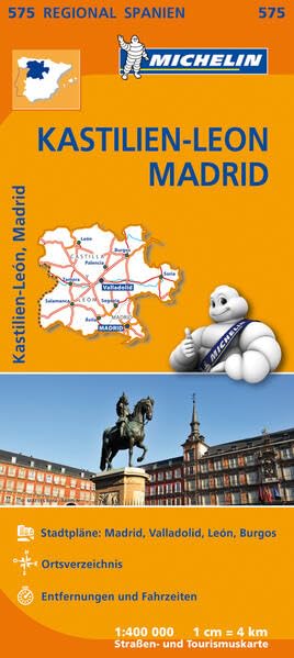 Michelin Regionalkarte Spanien Kastilien-León, Madrid 1 : 400 000 Leisure, Home & Garden