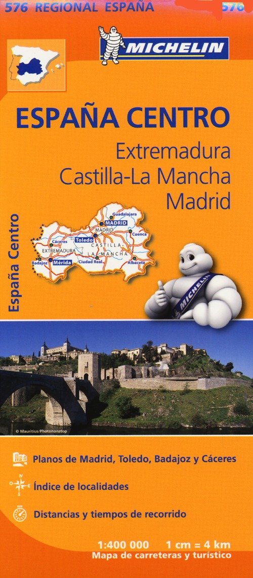 España Centro. Extremadura. Castilla-La Mancha. Madrid. 1:400.000 Leisure, Home & Garden