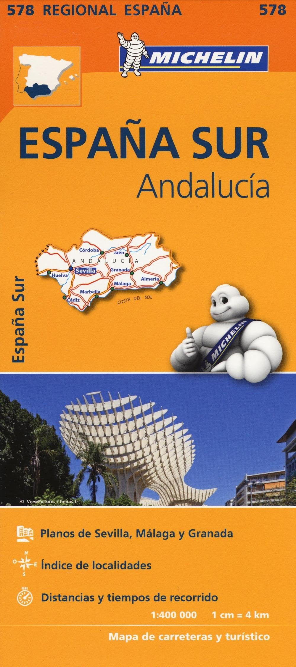 Andalucía. Mapa Regional 578 Leisure, Home & Garden