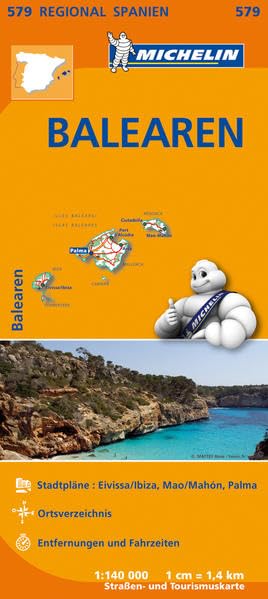 Michelin Regionalkarte Mallorca / Ibiza / Menorca 1 : 140 000 Leisure, Home & Garden