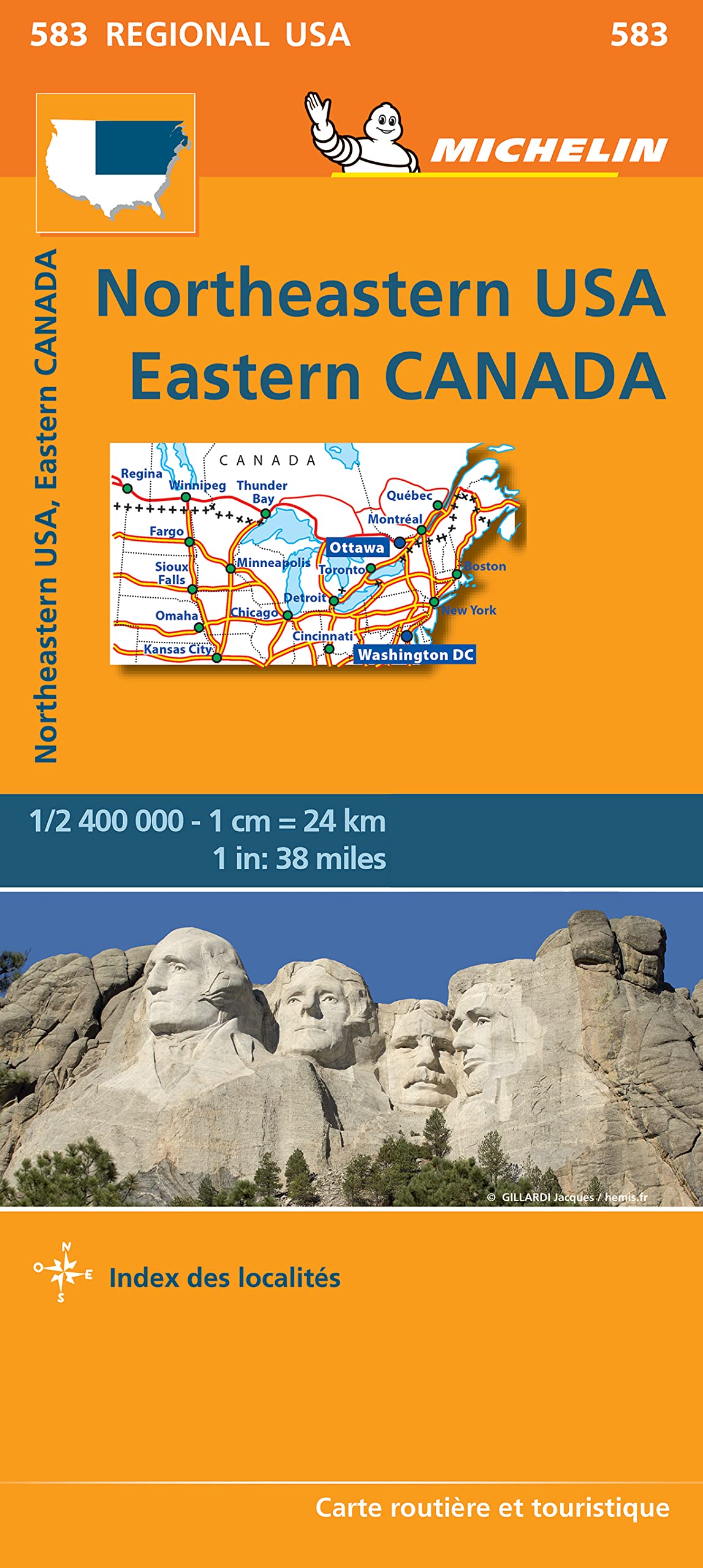 Carte Régionale Northeastern USA, Eastern Canada book