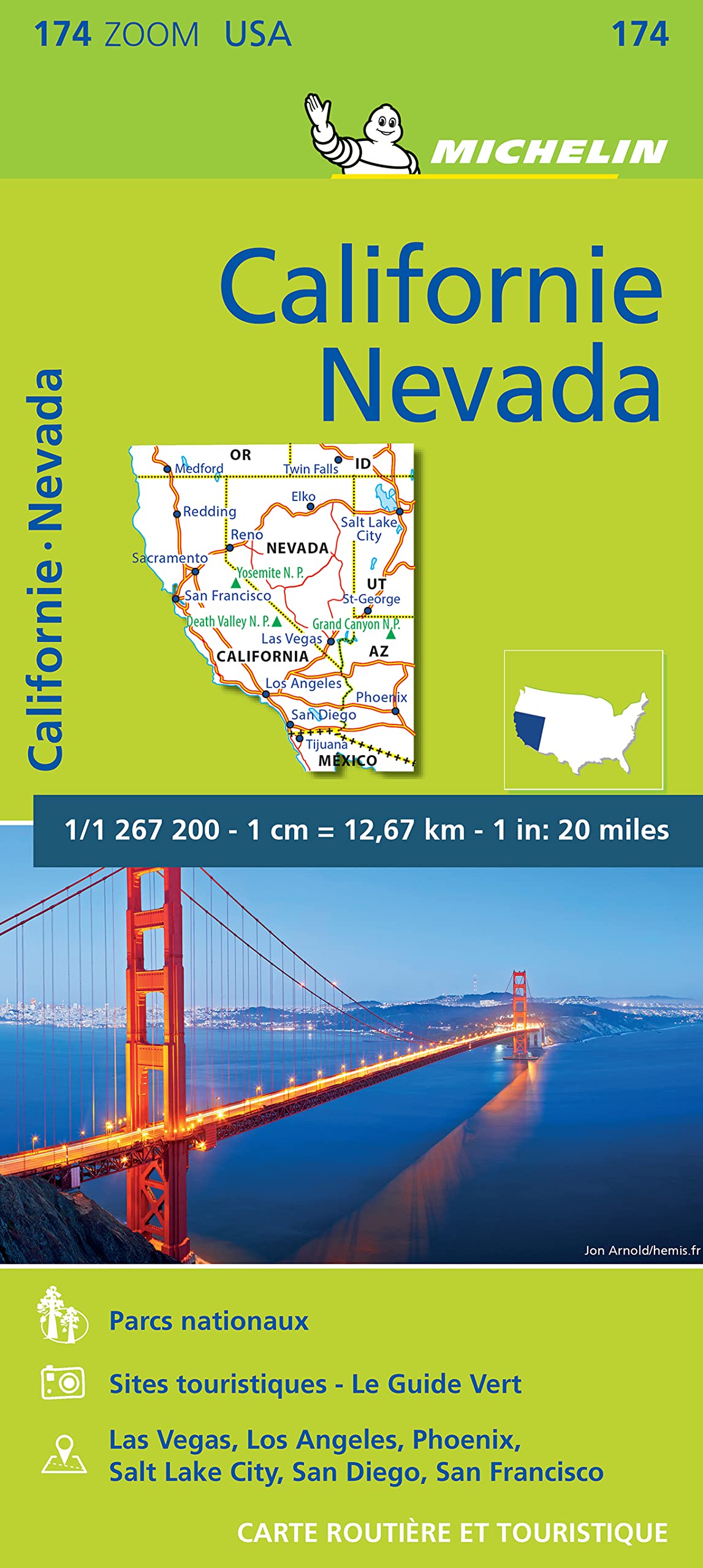 Carte Zoom Californie - Nevada book