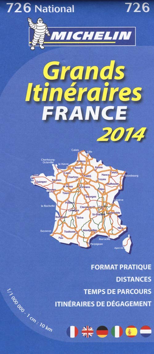 Michelin Frankreich Fernrouten 2014: Straßenkarte 1:1.000.000 (MICHELIN Nationalkarten, Band 726) Leisure, Home & Garden