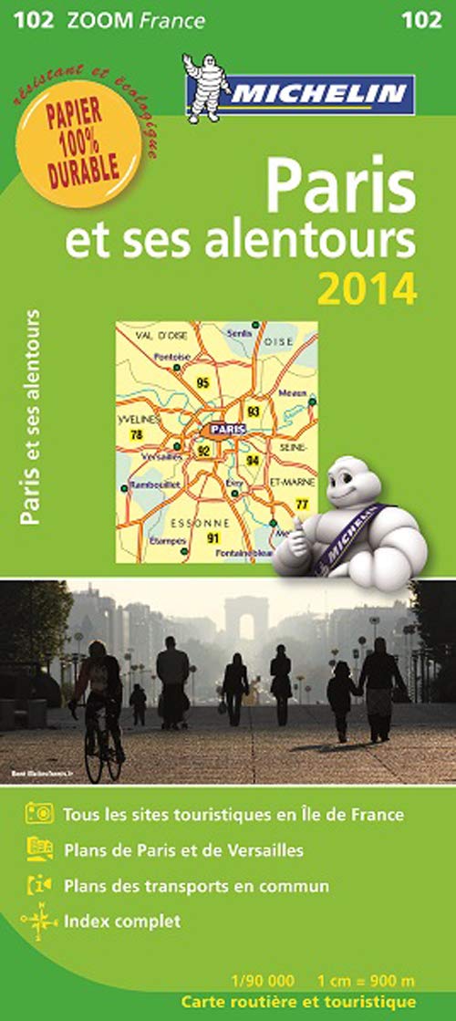 Michelin Paris und Umgebung 2014: Straßen- und Tourismuskarte 1:90.000 (MICHELIN Zoomkarten) Leisure, Home & Garden