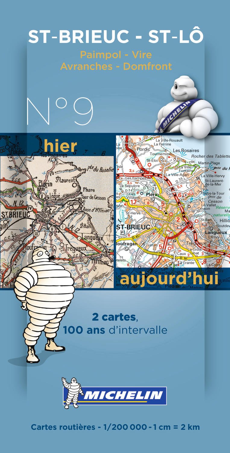 Saint Brieuc - Saint Lo Centenary Maps (Michelin Historical Maps, Band 8009) Leisure, Home & Garden