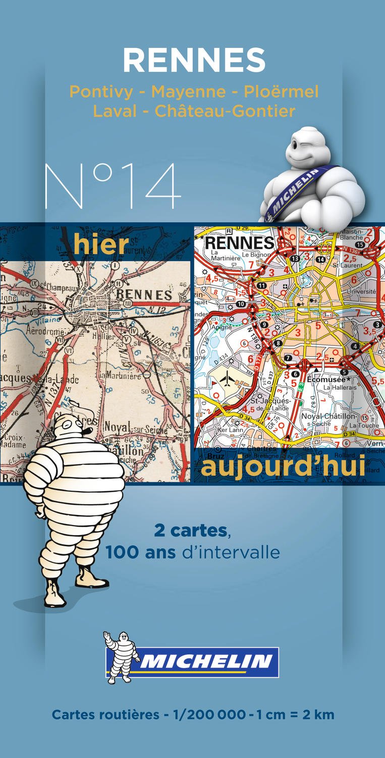 Rennes Centenary Maps (Michelin Historical Maps, Band 8014) Leisure, Home & Garden