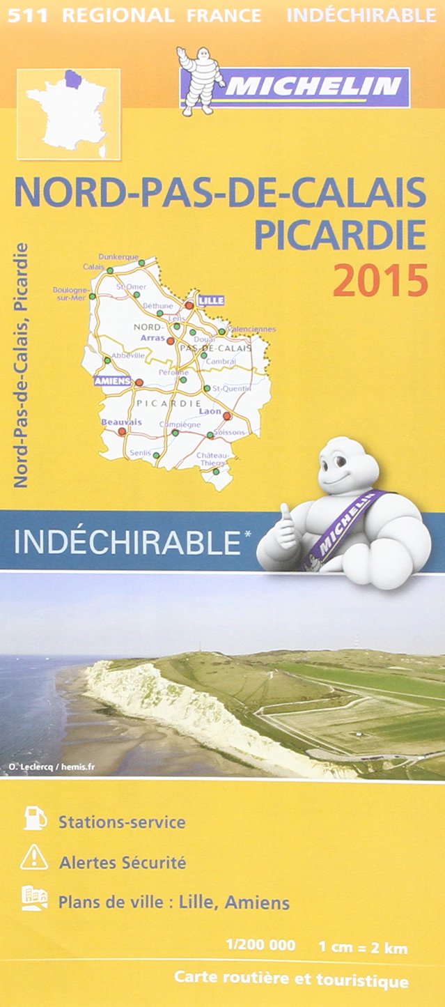 NORD PAS DE CALAIS , PICARDIE 17511 CARTE MICHELIN KAART 2015 (KAARTEN/CARTES MICHELIN) Leisure, Home & Garden