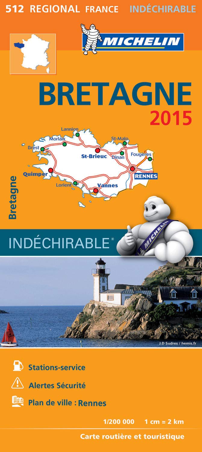Bretagne 17512 Carte Michelin kaart 2015 Leisure, Home & Garden