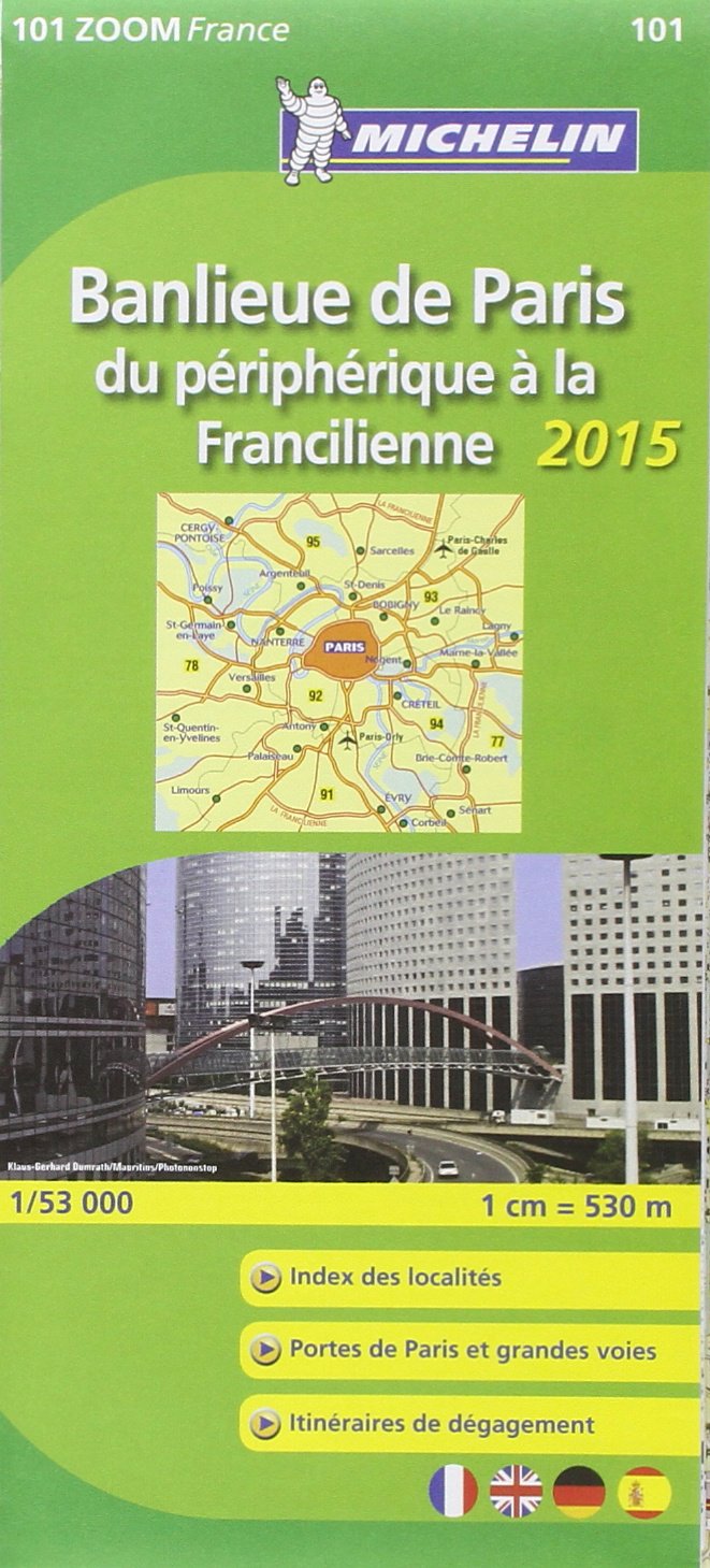 Paris Banlieue 11101 Carte Michelin kaart 2015 Leisure, Home & Garden