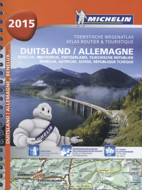 ALLEMAGNE / AUTRICHE / BENELUX / DUITSLAND / OOSTENRIJK 22462 ATLAS MICHELIN 2015 book