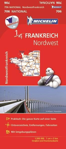 Michelin Nordwestfrankreich 1 : 500 000 Leisure, Home & Garden